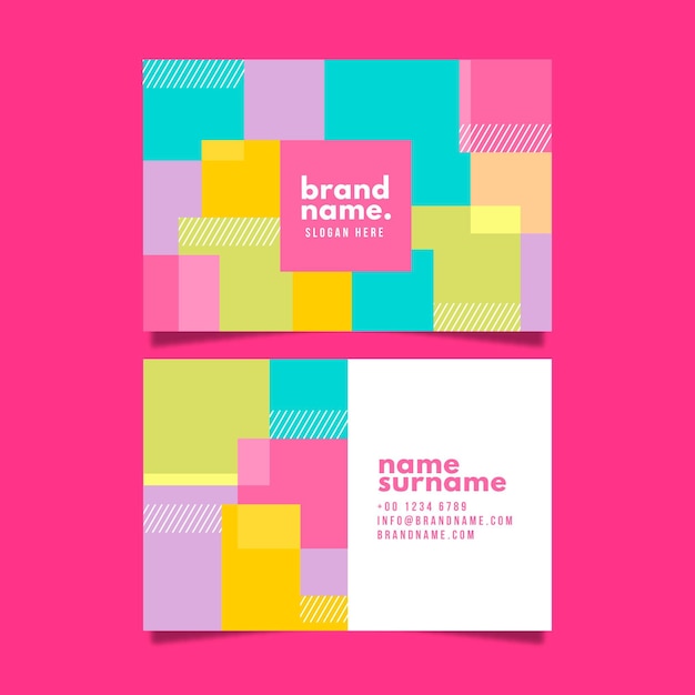 Abstract business card template