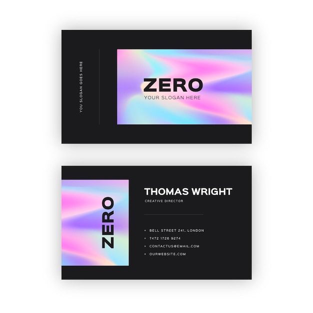 Free vector abstract business card template