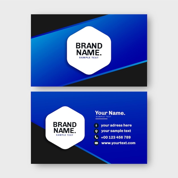 Abstract business card template