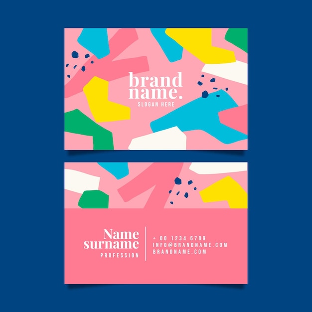 Abstract business card template