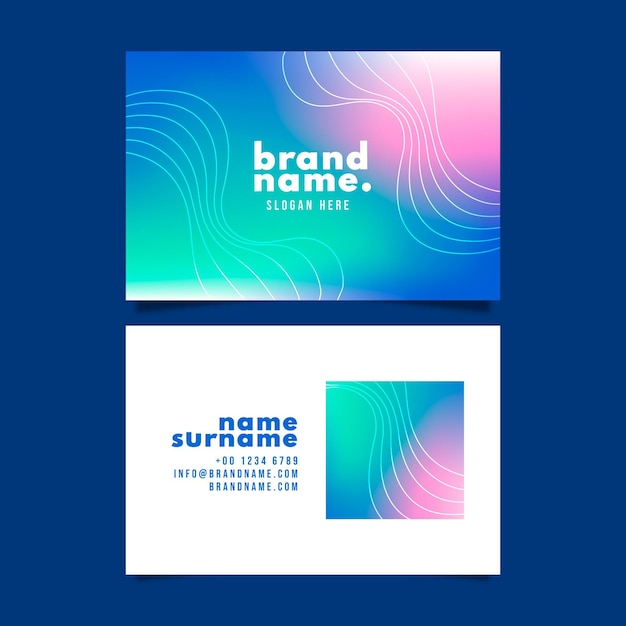 Abstract business card template