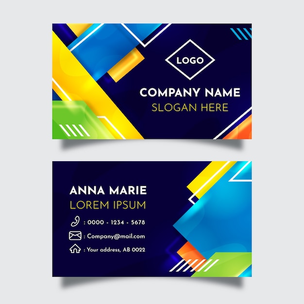 Abstract business card template