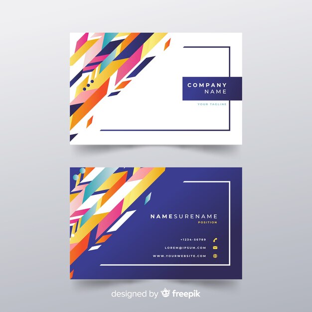 Abstract business card template