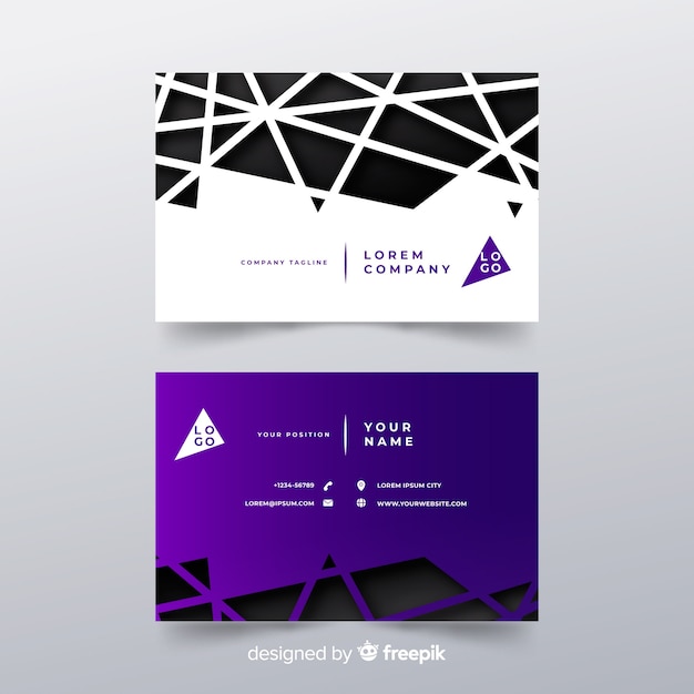 Abstract business card template