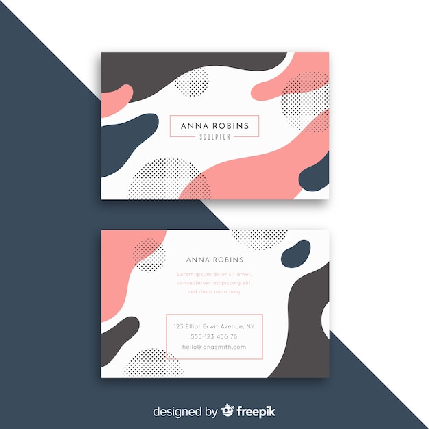 Abstract business card template