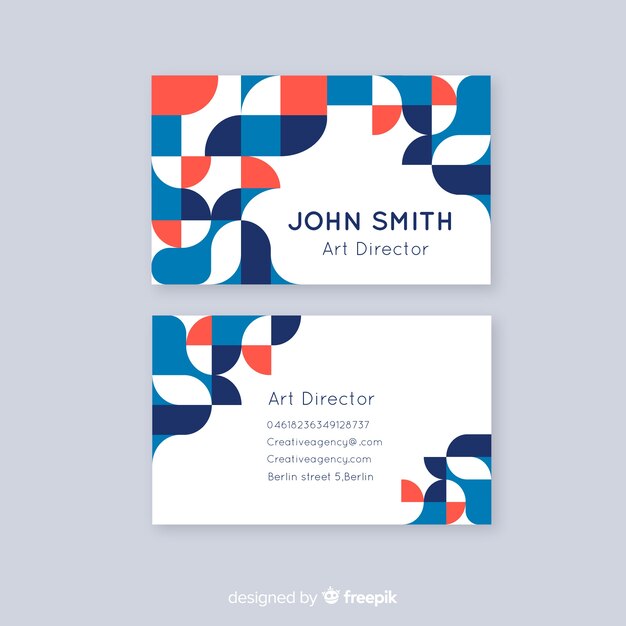 Abstract business card templateabstract business card template