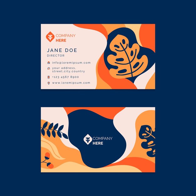 Abstract business card theme