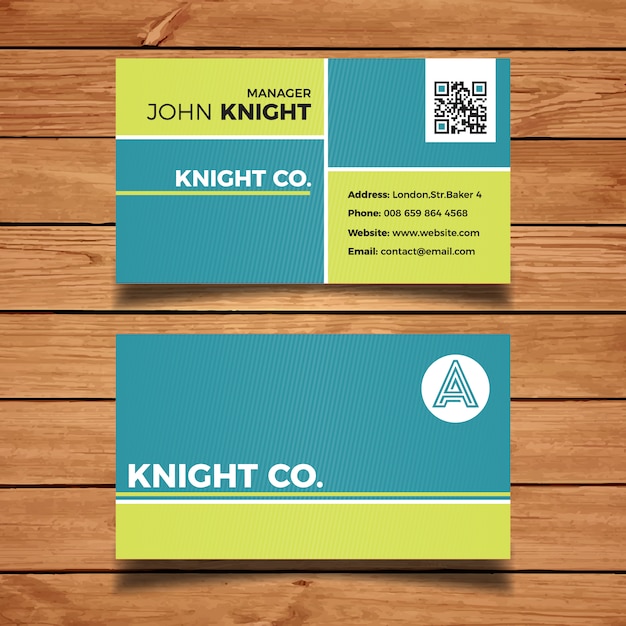 Free vector abstract business card