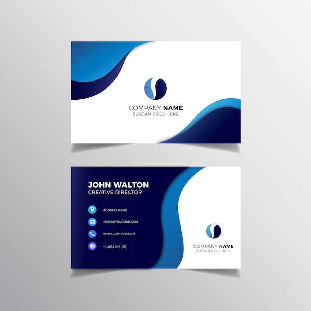 Free vector abstract business card