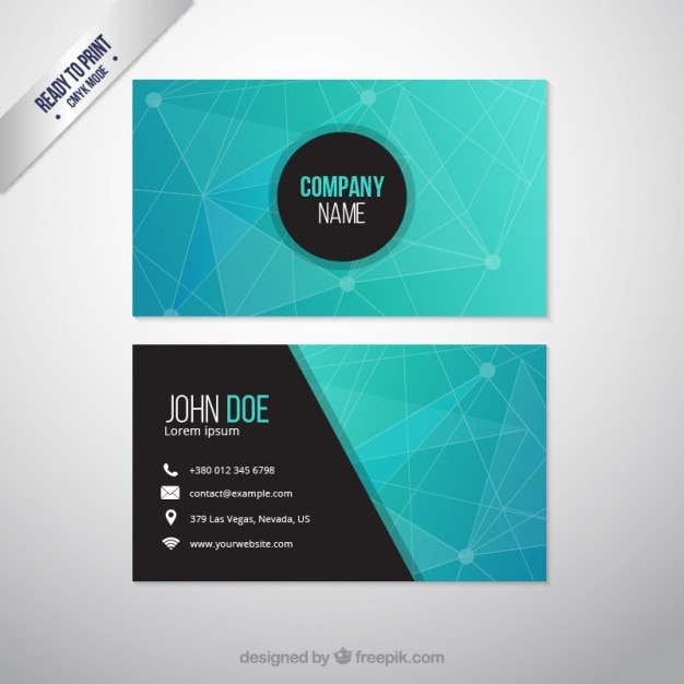 Abstract business card