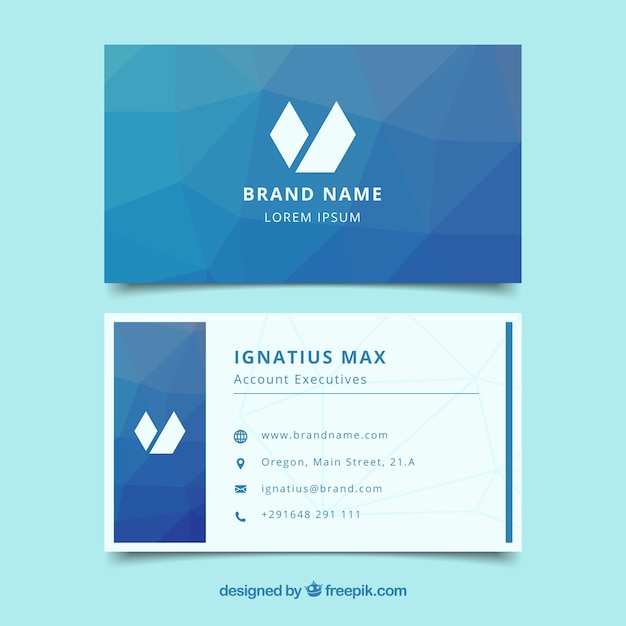 Free vector abstract business card