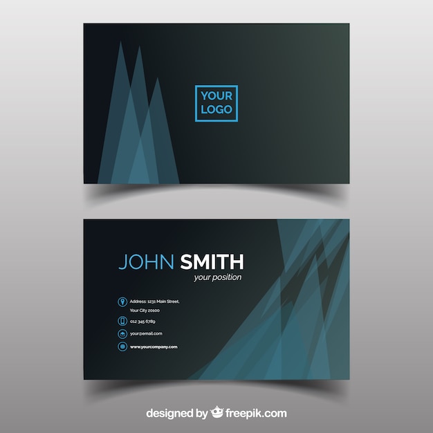 Abstract business card