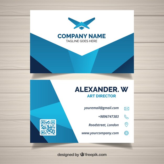 Abstract business card