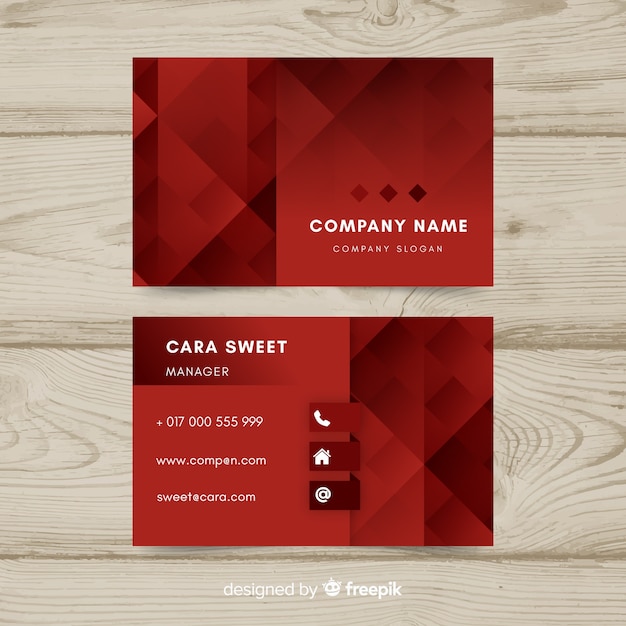 Free vector abstract business card