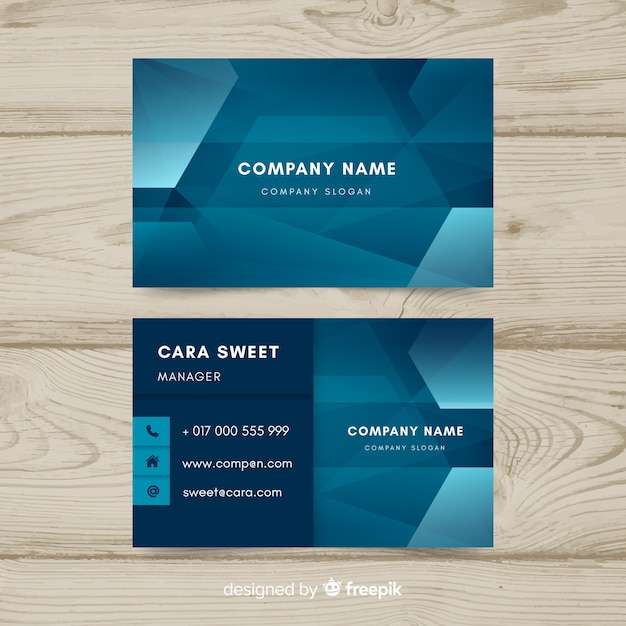 Abstract business card