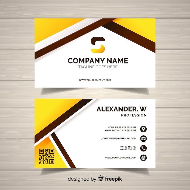 Free vector abstract business card