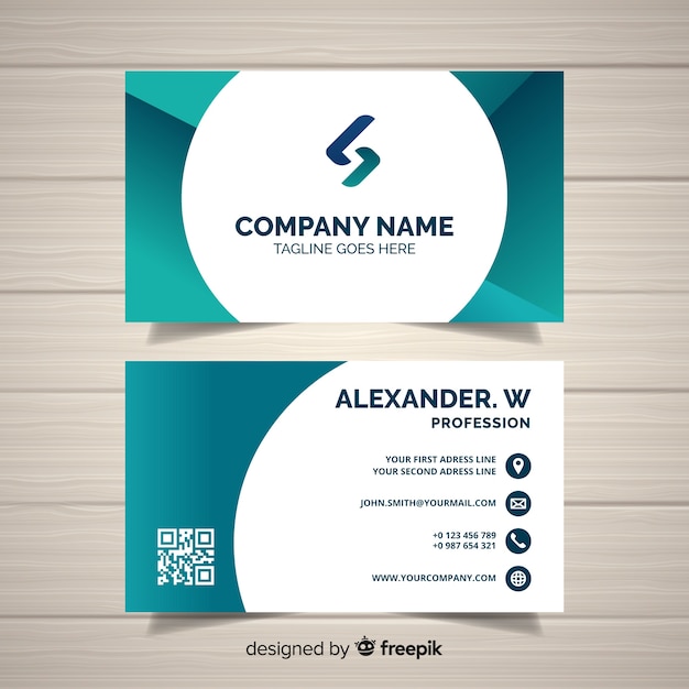 Abstract business card