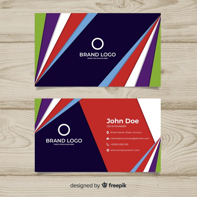 Abstract business card