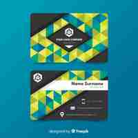 Free vector abstract business card