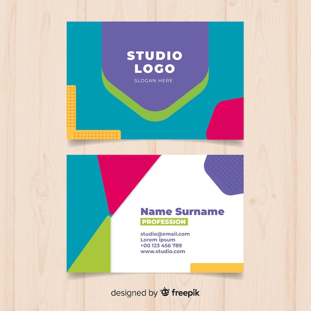 Abstract business card