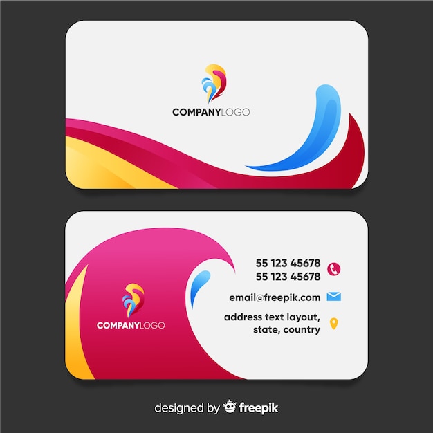 Abstract business card