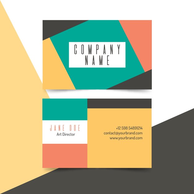 Abstract business card