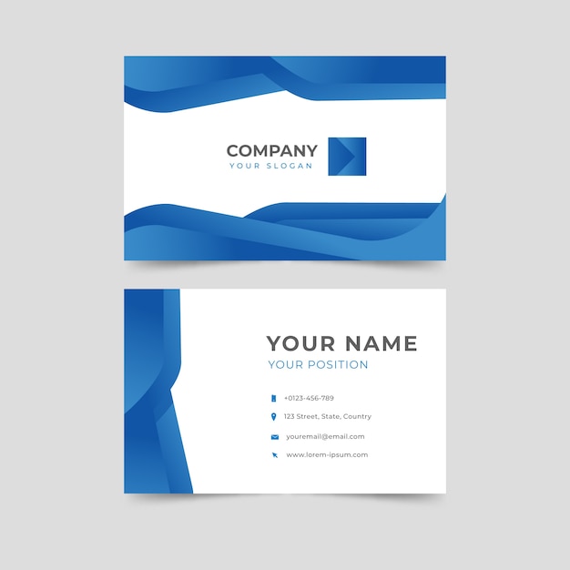 Free vector abstract business card