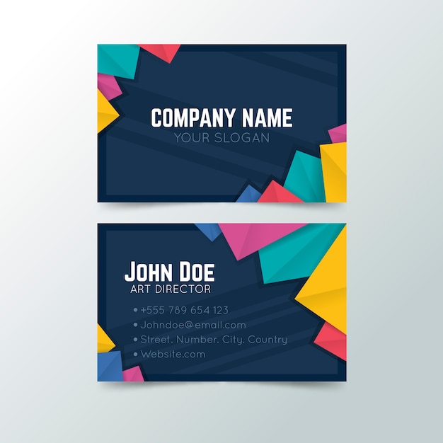 Abstract business card