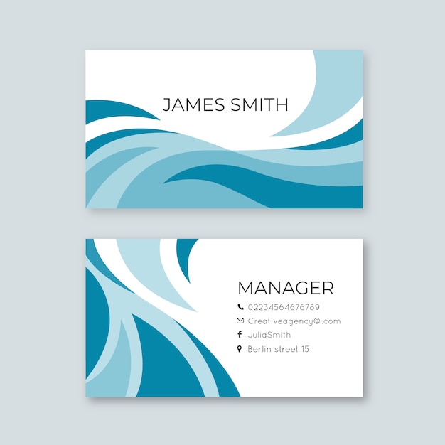 Abstract business card