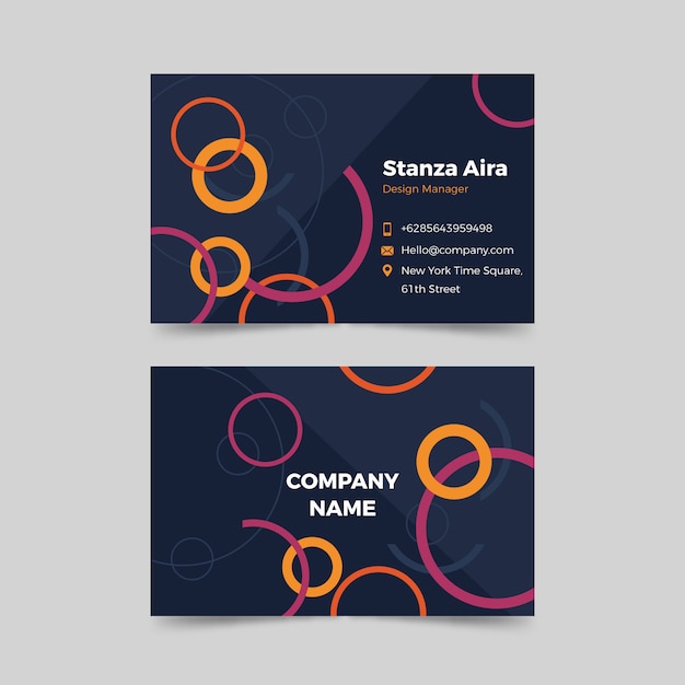 Abstract business card