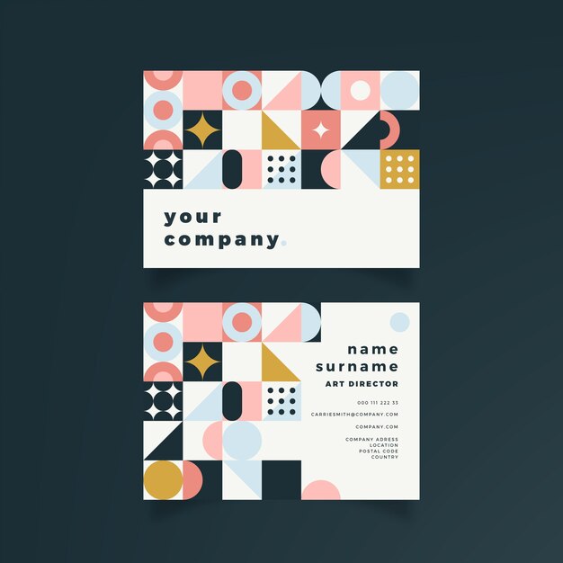 Abstract business card