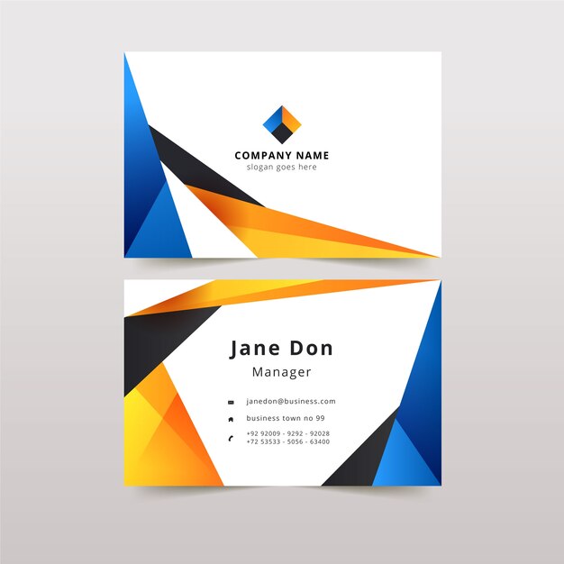 Abstract business card