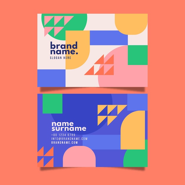 Abstract business cards concept