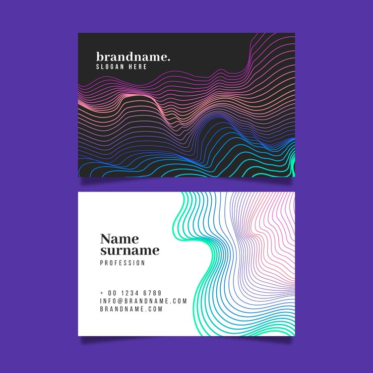 Free Vector abstract business cards concept