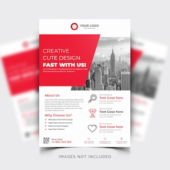 Abstract business commercial flyer