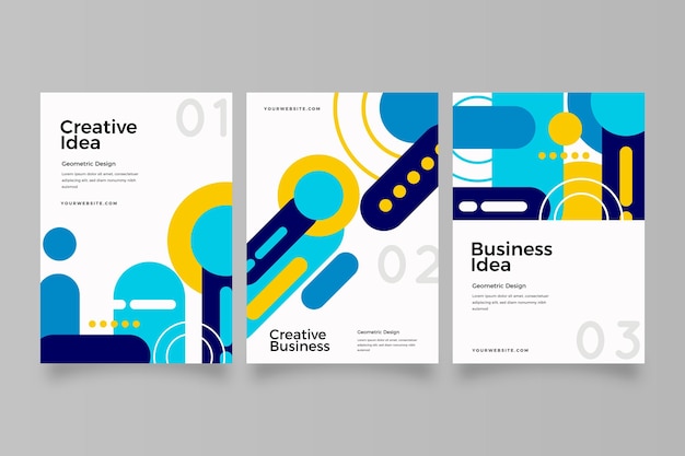 Abstract business cover collection