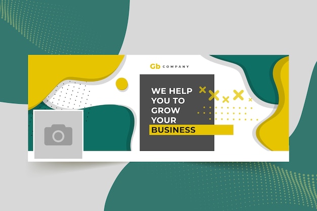 Abstract business facebook cover