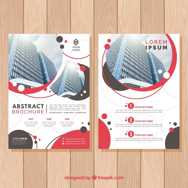 Abstract business flyer template