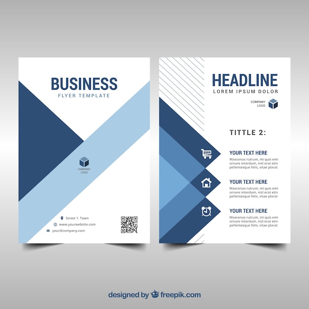 Abstract business flyer template