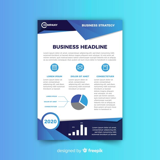 Abstract business flyer template