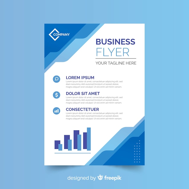 Abstract business flyer template