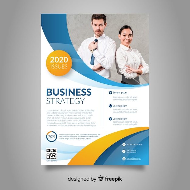 Abstract business flyer template