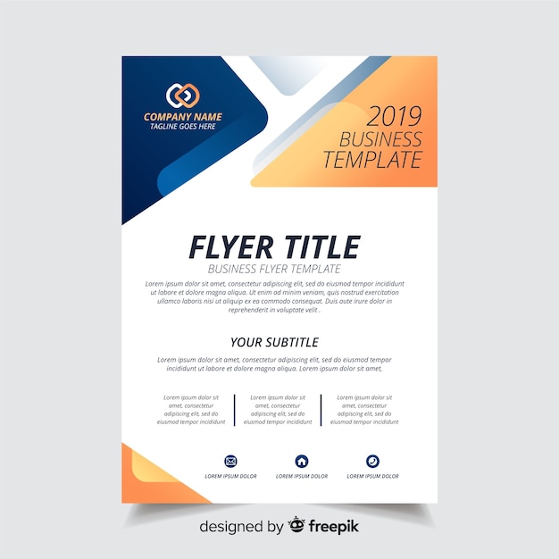 Abstract business flyer template