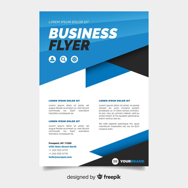 Abstract business flyer template