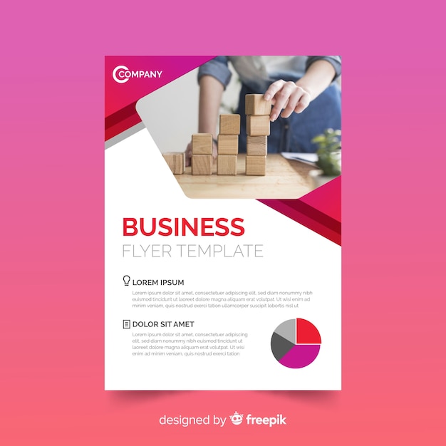 Abstract business flyer template