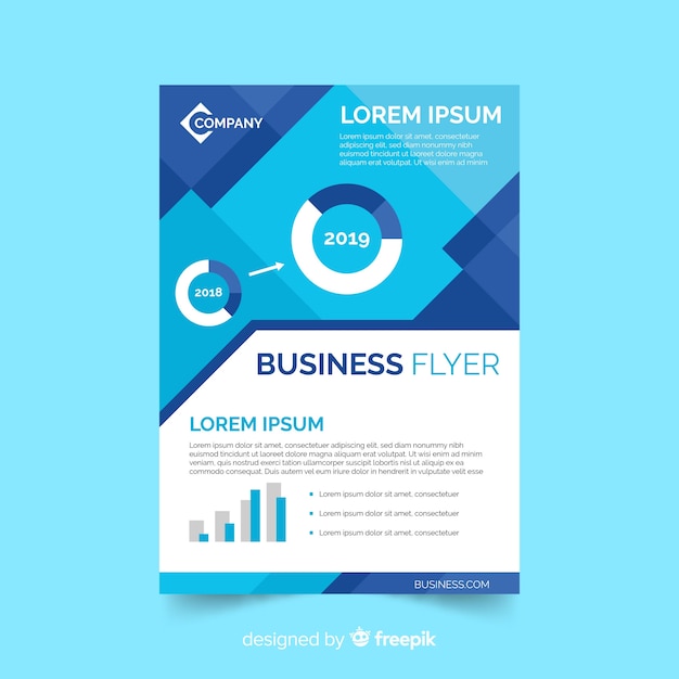 Free vector abstract business flyer template
