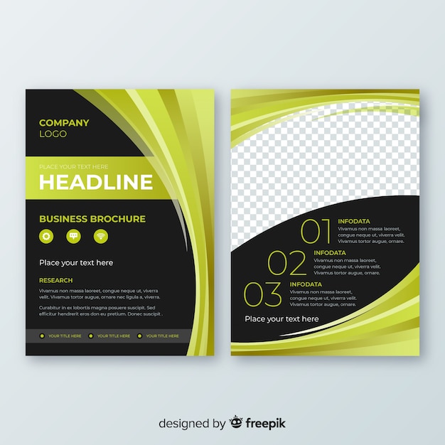 Abstract business flyer template