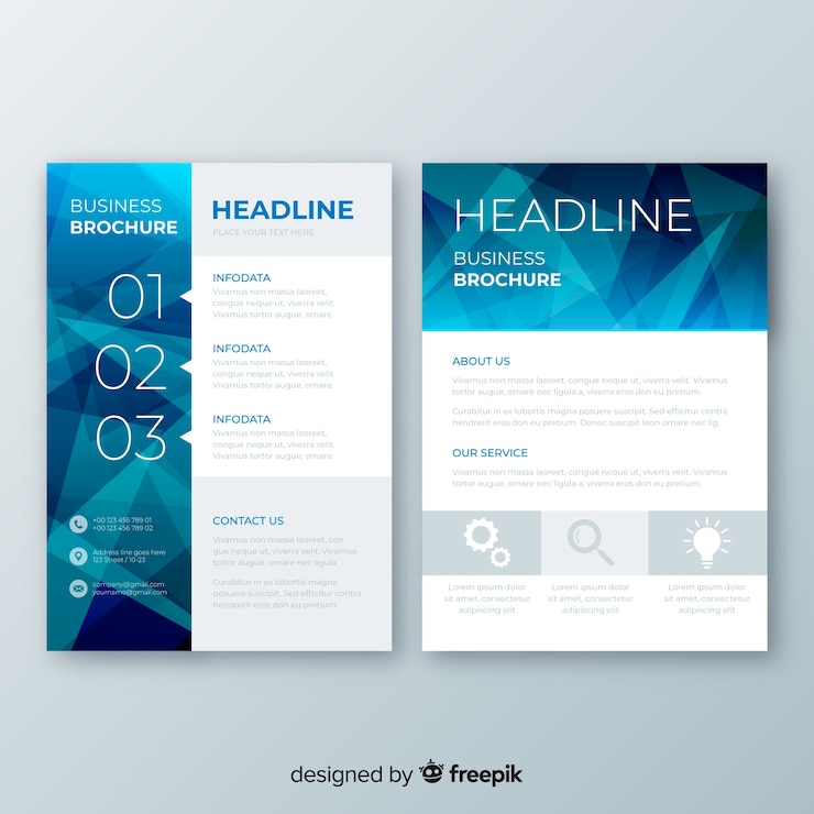 Free Vector abstract business flyer template