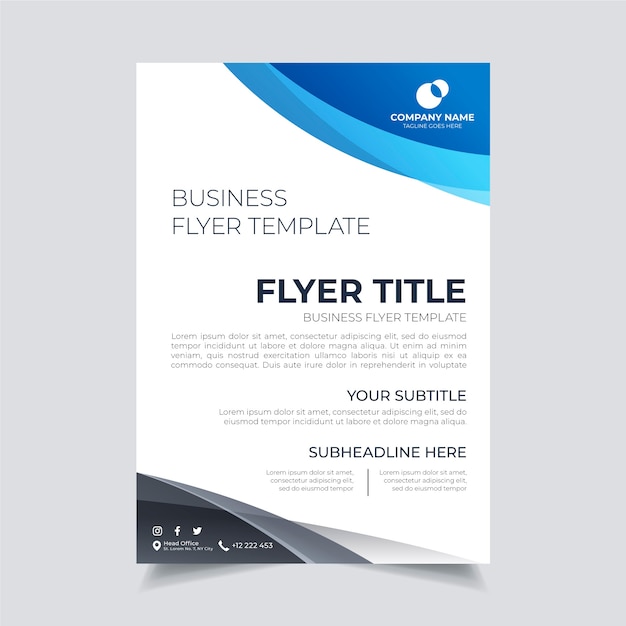 Abstract business flyer template