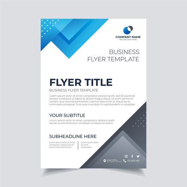 Abstract business flyer template